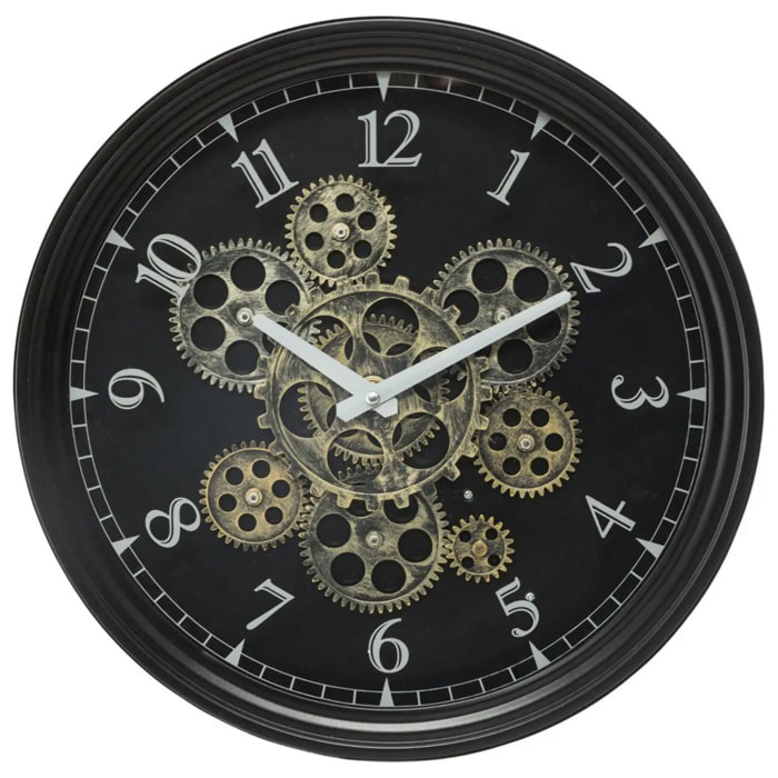 Horloge mécanique "Mely" en métal D37cm
