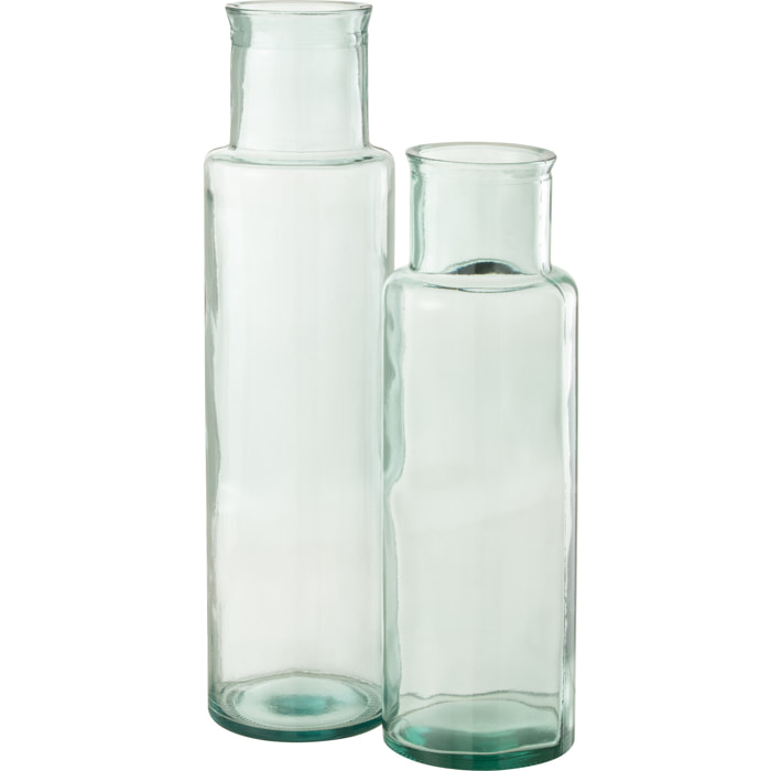 J-Line Vase Cylindre Recycle Verre Large