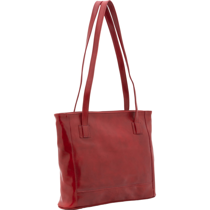 Borsa a spalla da donna - Modello Cressa - Vera pelle - 30.0 x 37.0 x 8.0 cm