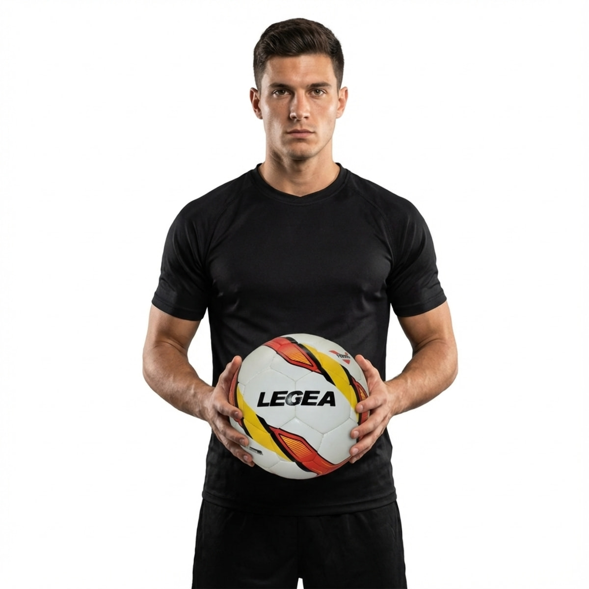 Pallone da calcio TIBERIO VICTORY bianco rosso