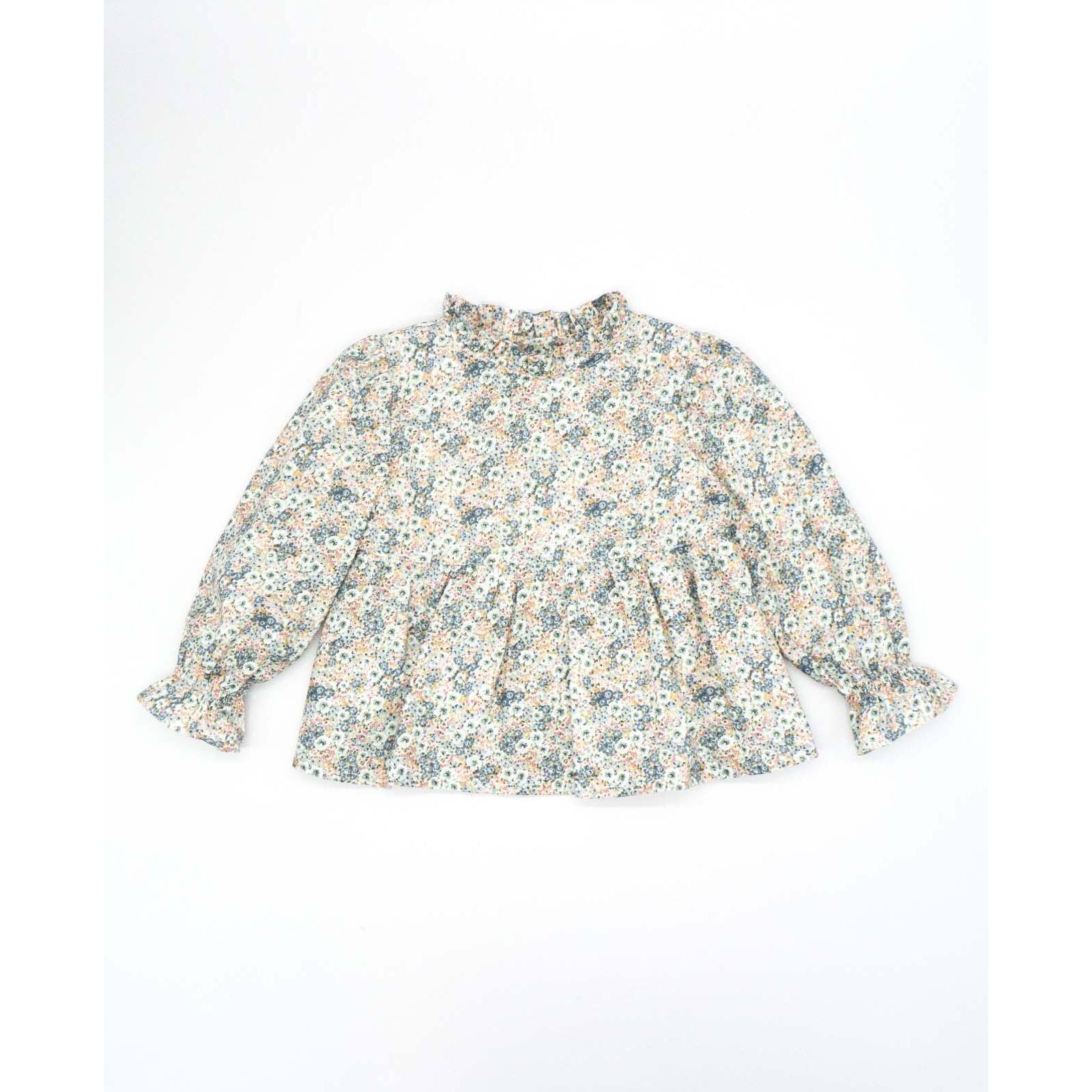 BLUSA VIELLA FLORES VERDES