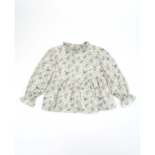 BLUSA VIELLA FLORES VERDES