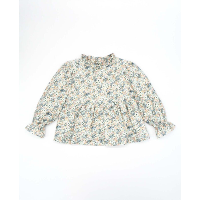 BLUSA VIELLA FLORES VERDES