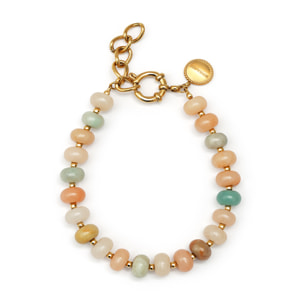 Bracciale Ambra Stones Acciao Placcato Oro