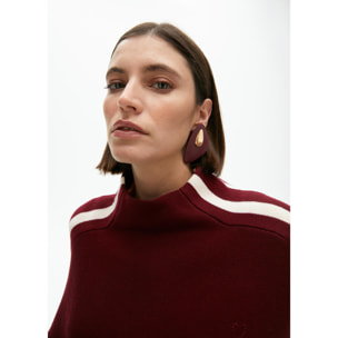 Orecchini grandi effetto pelle con pezzo metallico