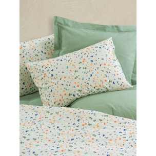 Parure housse de couette et taie(s) d'oreiller coton imprimé