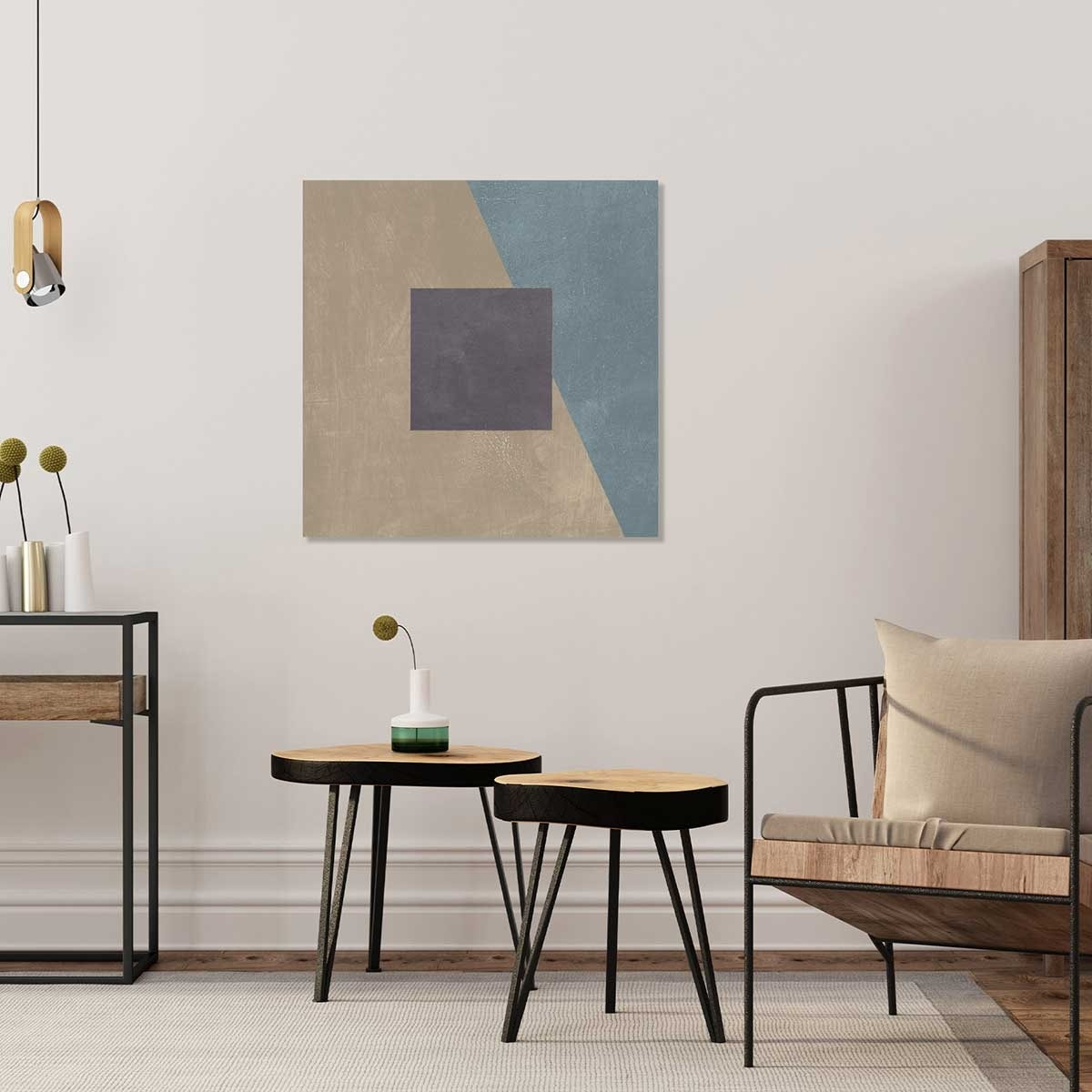 Tableau Soie bleue sarcelle Tableau alu Dibond