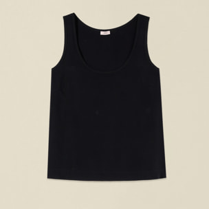 Oltre - Top de cuello redondo - Negro