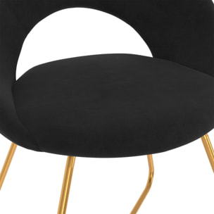 Chaises Malone en velours