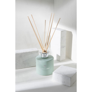 J-Line Bâtonnets parfumés Excellent – Bergamot Wood - verre - vert menthe