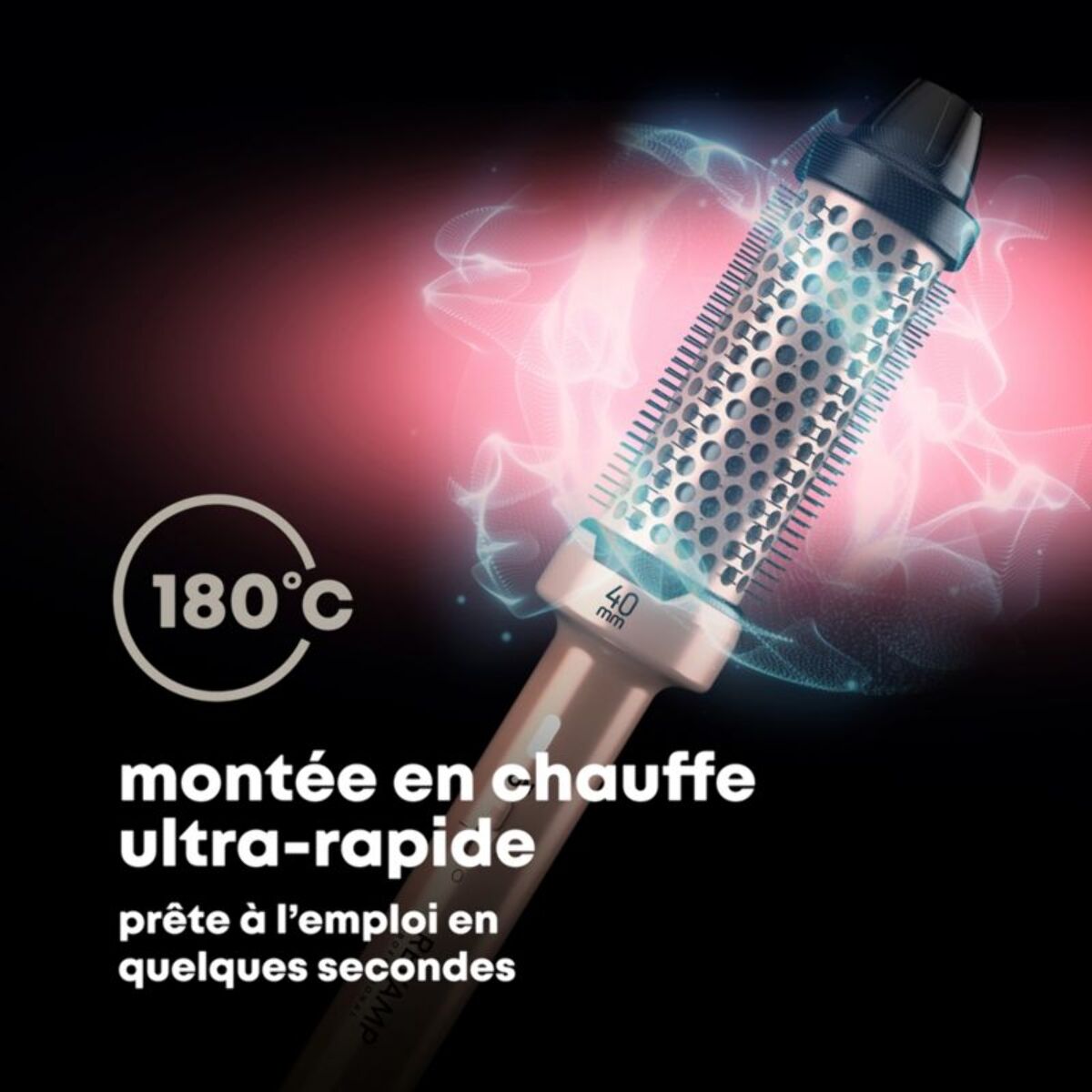 Brosse chauffante REVAMP Volume et Vagues Progloss 40mm Or