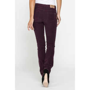 PANTALONE 5 TASCHE MOD. 752 IN VELLUTO STRETCH