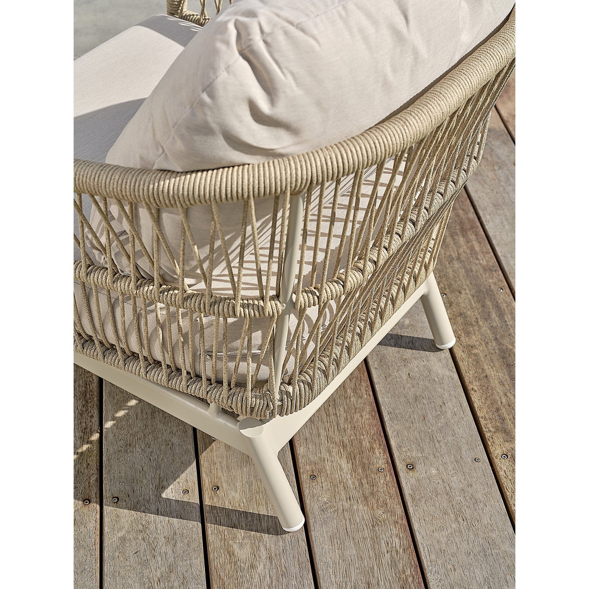 DYLIS - Salon bas de jardin 5 places - Grège