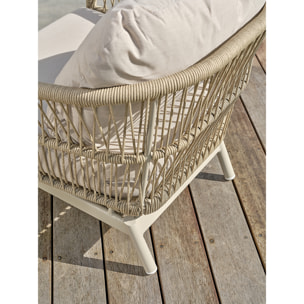 DYLIS - Salon bas de jardin 5 places - Grège