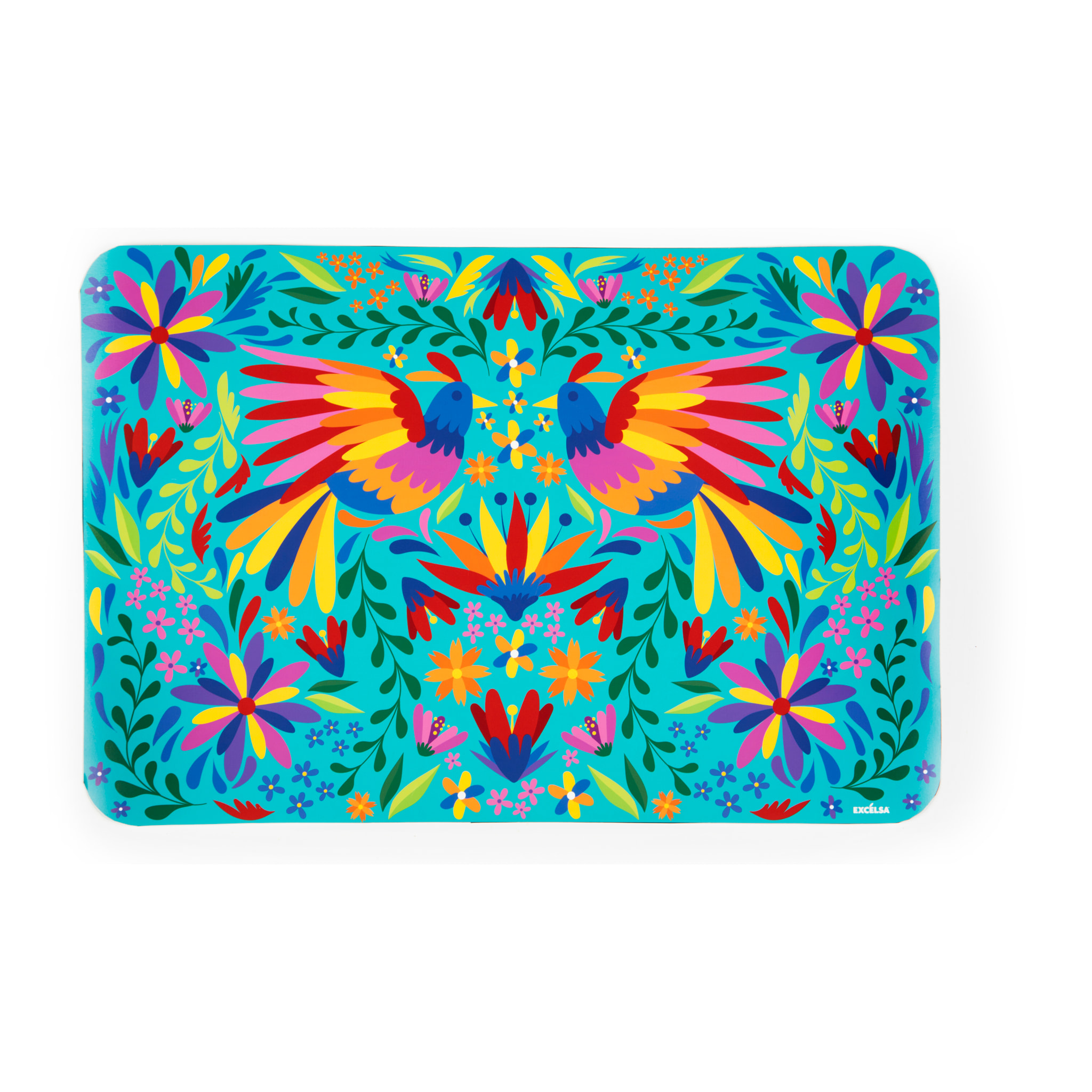 Set 6 Sets de Table Excelsa – Mexican Flowers, Plastique Multicolore