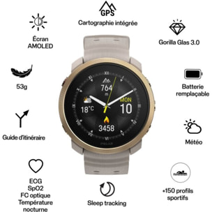 Montre sport POLAR Vantage M3 Biege Or S-L