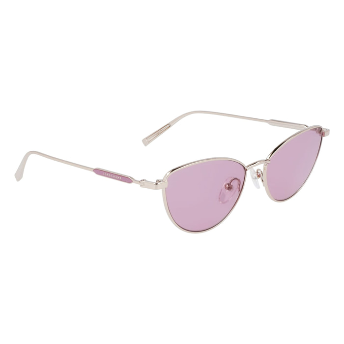 Longchamp - lunettes de soleil - doré - Couleur des verres : rose - indice solaire : cat. 2