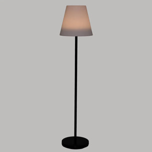 Lampadaire d'extérieur "Rony" - blanc - métal  H150 cm