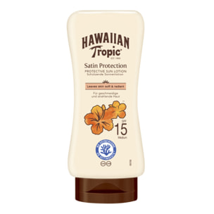 Lot de 2 - Hawaiian Tropic Lotion solaire Satin Protection SPF 15