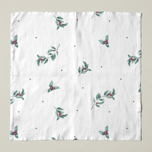 Serviettes pack 2 100% coton White Christmas 2