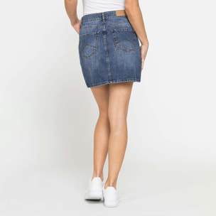 MINIGONNA IN DENIM 13 OZ CON TASCHE