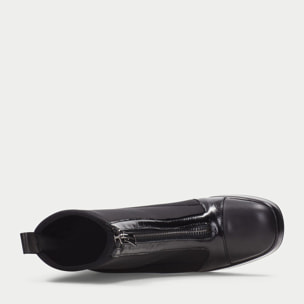 Botin Tokio Negro vino 7 cm