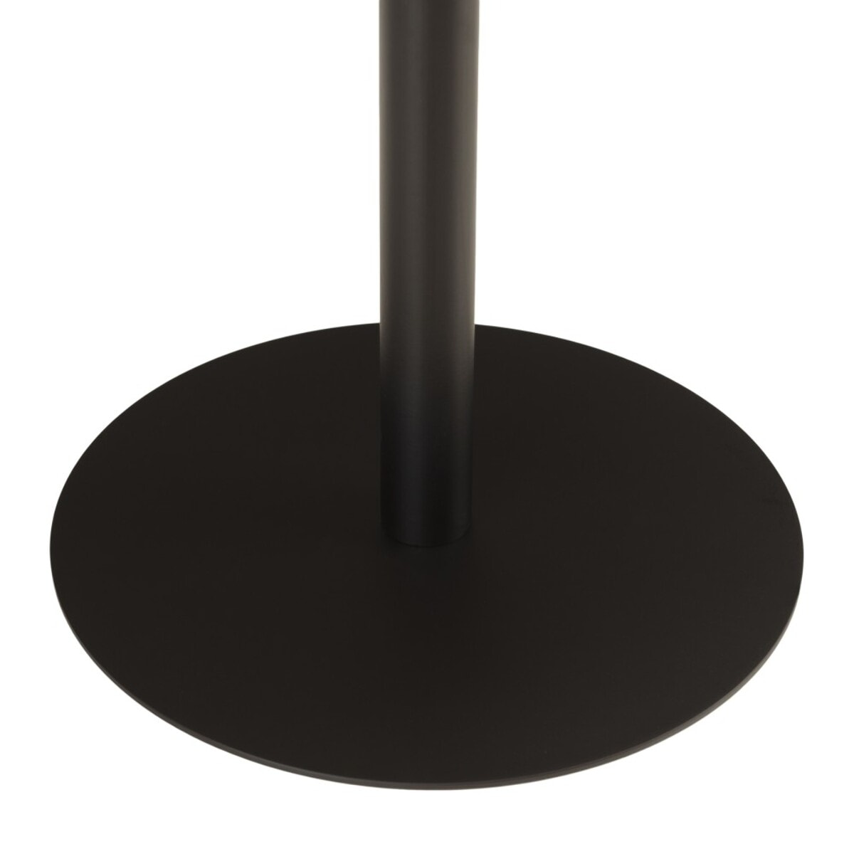 AGATHE - Table d'appoint ronde en bois couleur naturelle pied noir D35cm