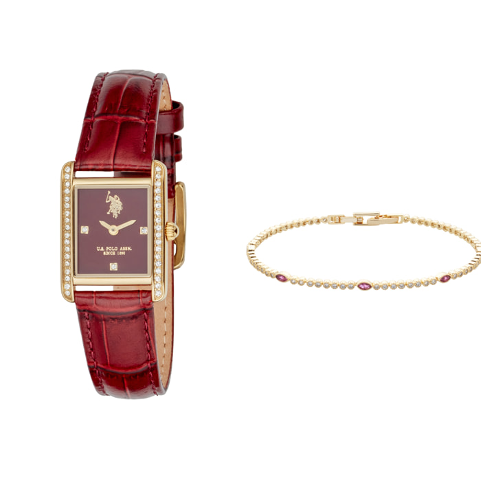 Cofanetto orologio e gioiello U.S. Polo Assn.