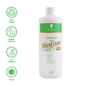 Valquer Champú con biotina - 1000 ml