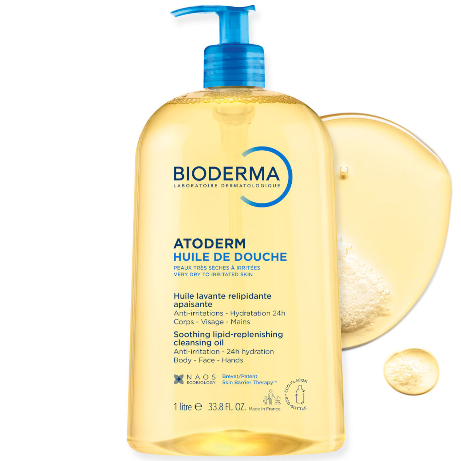 Atoderm Huile de Douche - Anti-Irritations Peaux Sensibles Sèches à Très Sèches