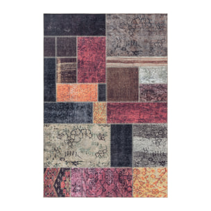 FIESTA - Tapis patchwork multicolore
