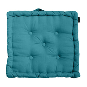 Coussin de sol 50 x 50 cm capitonné et matelassé en coton - KALA