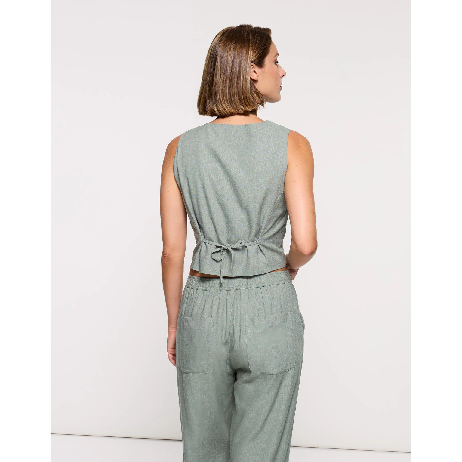 Top Chaleco Caqui Claro - Moti