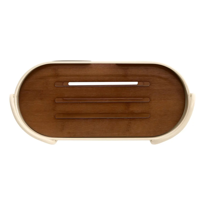 Étagère de douche Argileo ovale 3 niveaux beige