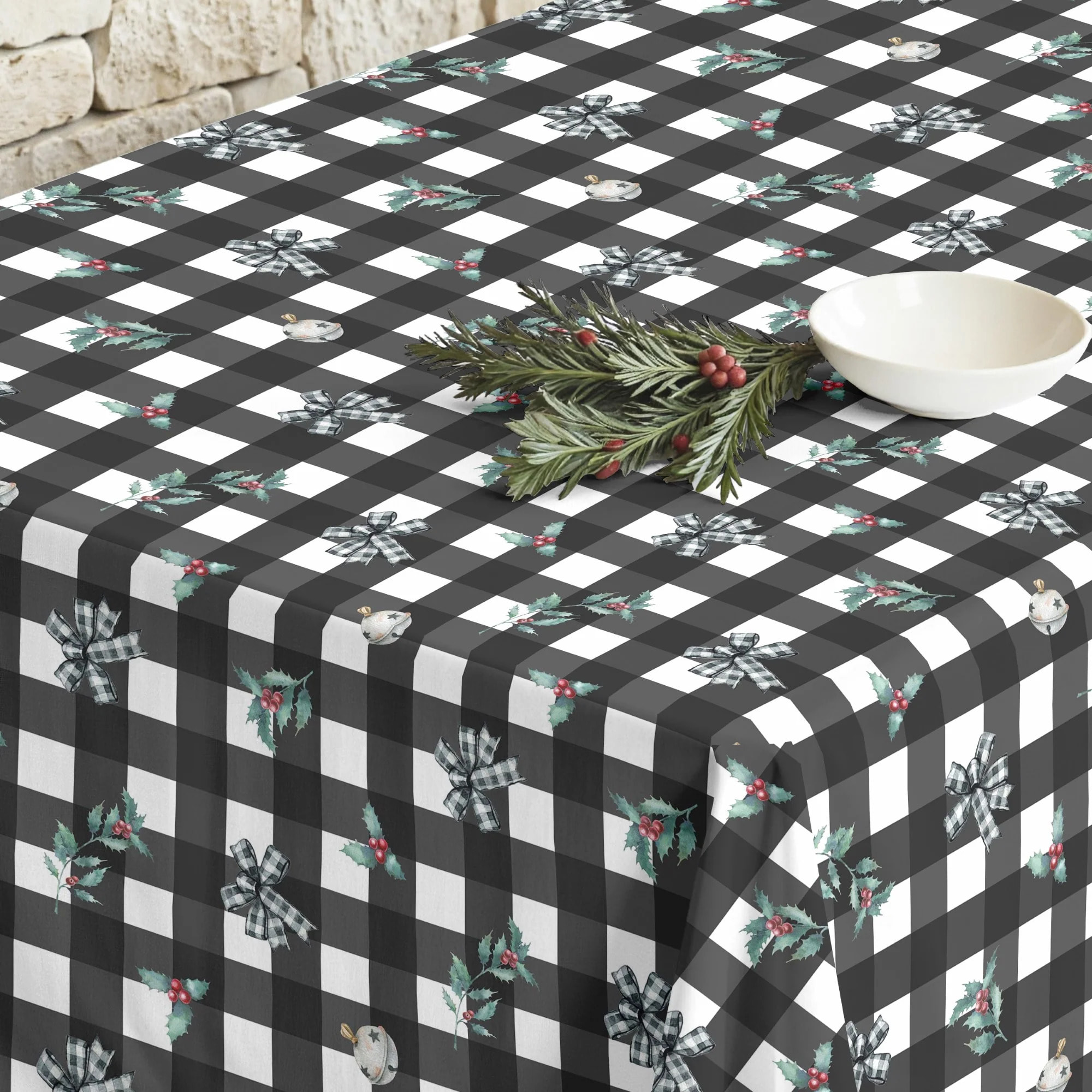 Nappe en résine Anti-tâches Elegant Christmas 1