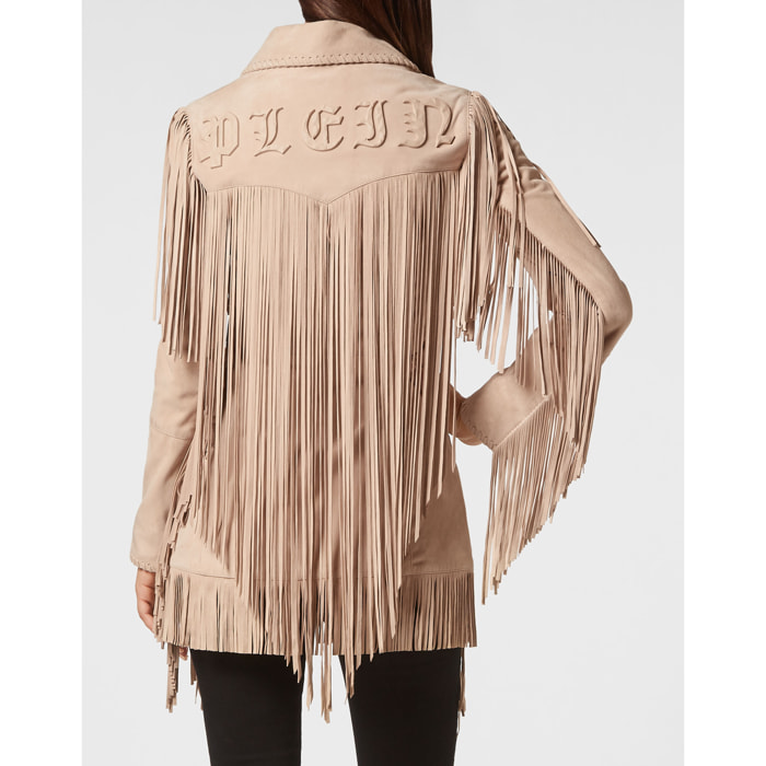 PHILIPP PLEIN Chaqueta de cuero GOTHIC PLEIN