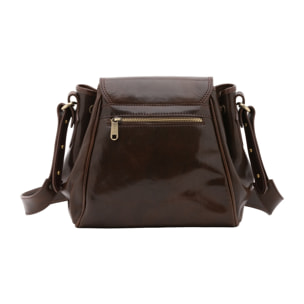 Borsa a secchiello da donna - Modello False - Vera pelle - 24.0 x 24.0 x 14.0 cm