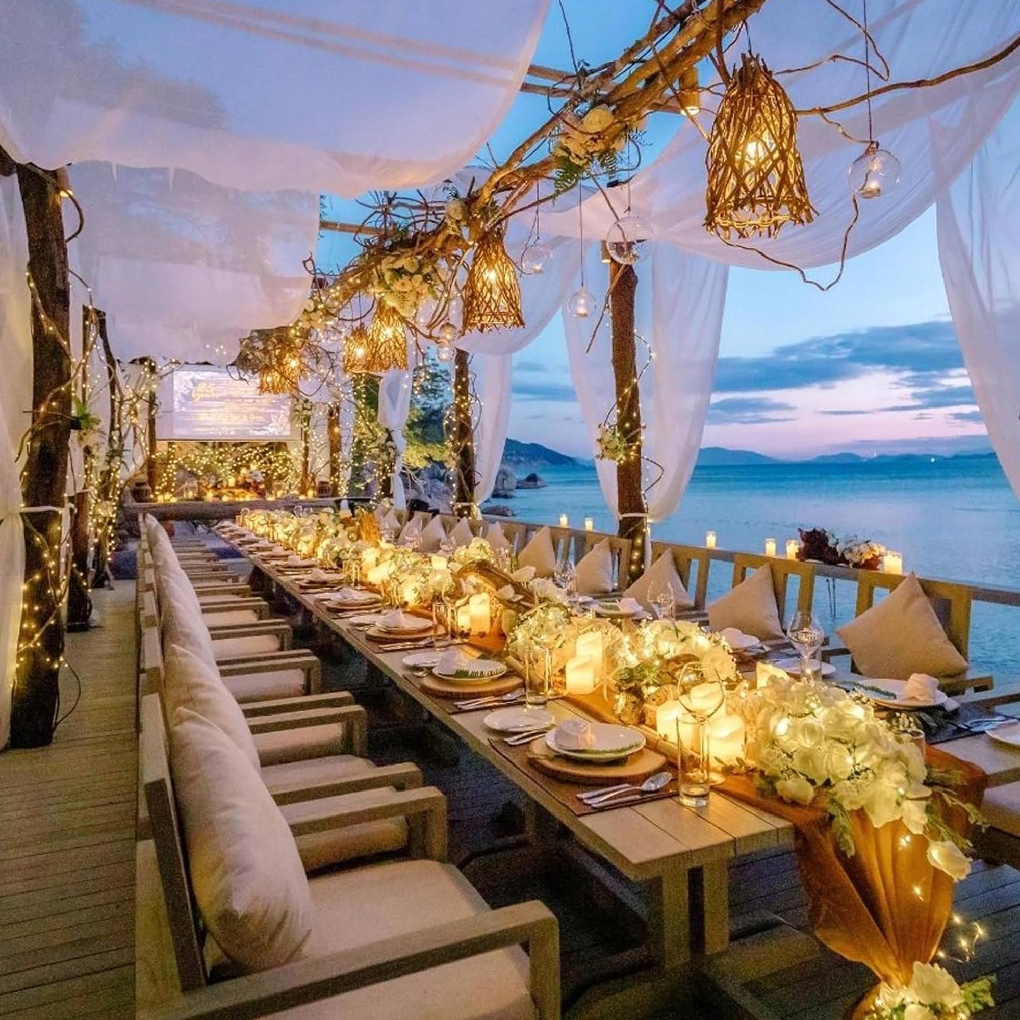 guirnalda en cuerda de 3m con 30 luces led blanco cálido