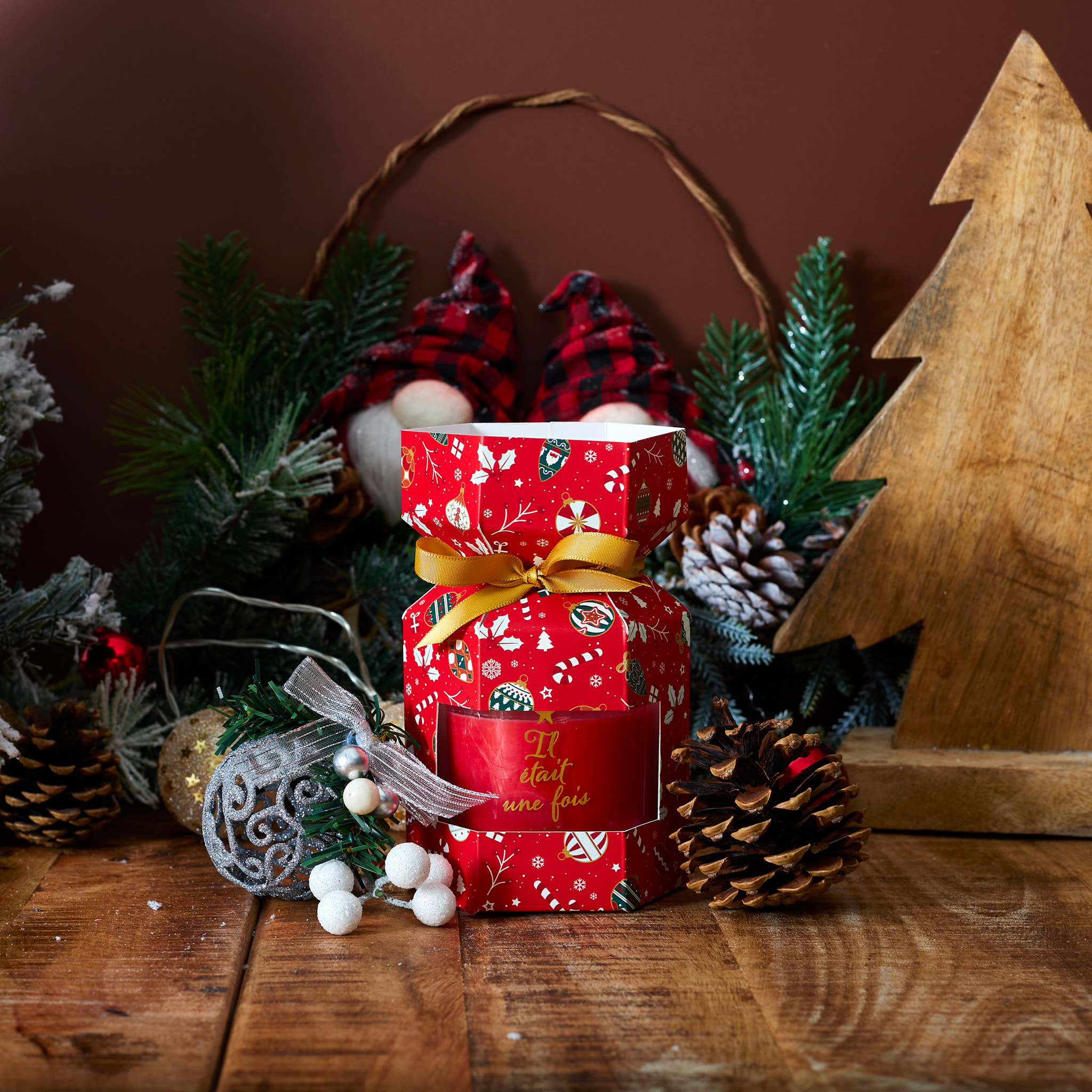 Bougie Parfumee Cracker Noel Tradi