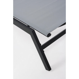 Lettino NILDAS reclinabile atracite