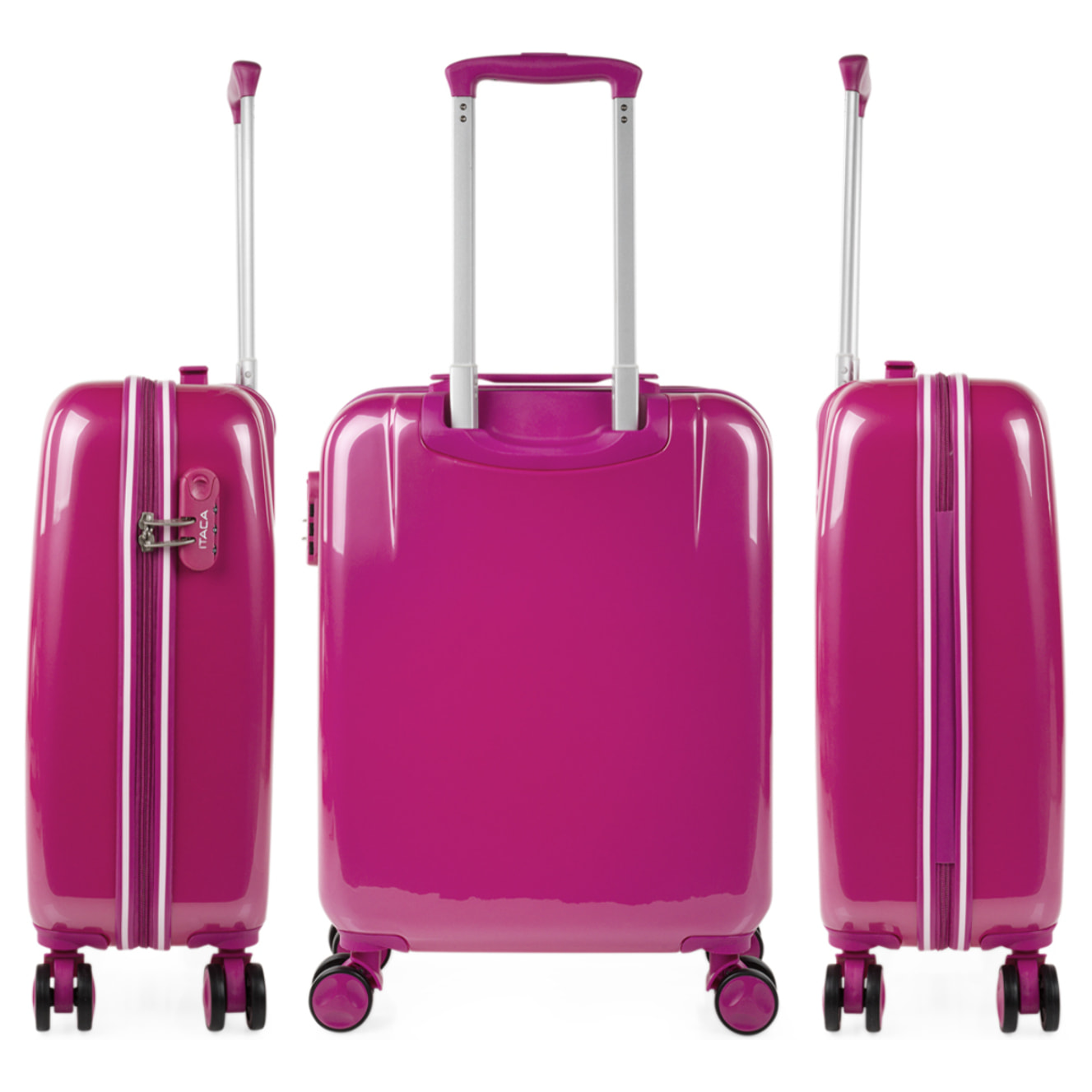 Juego De Maletas Pc Itaca Base Fucsia Fucsia Unicornios