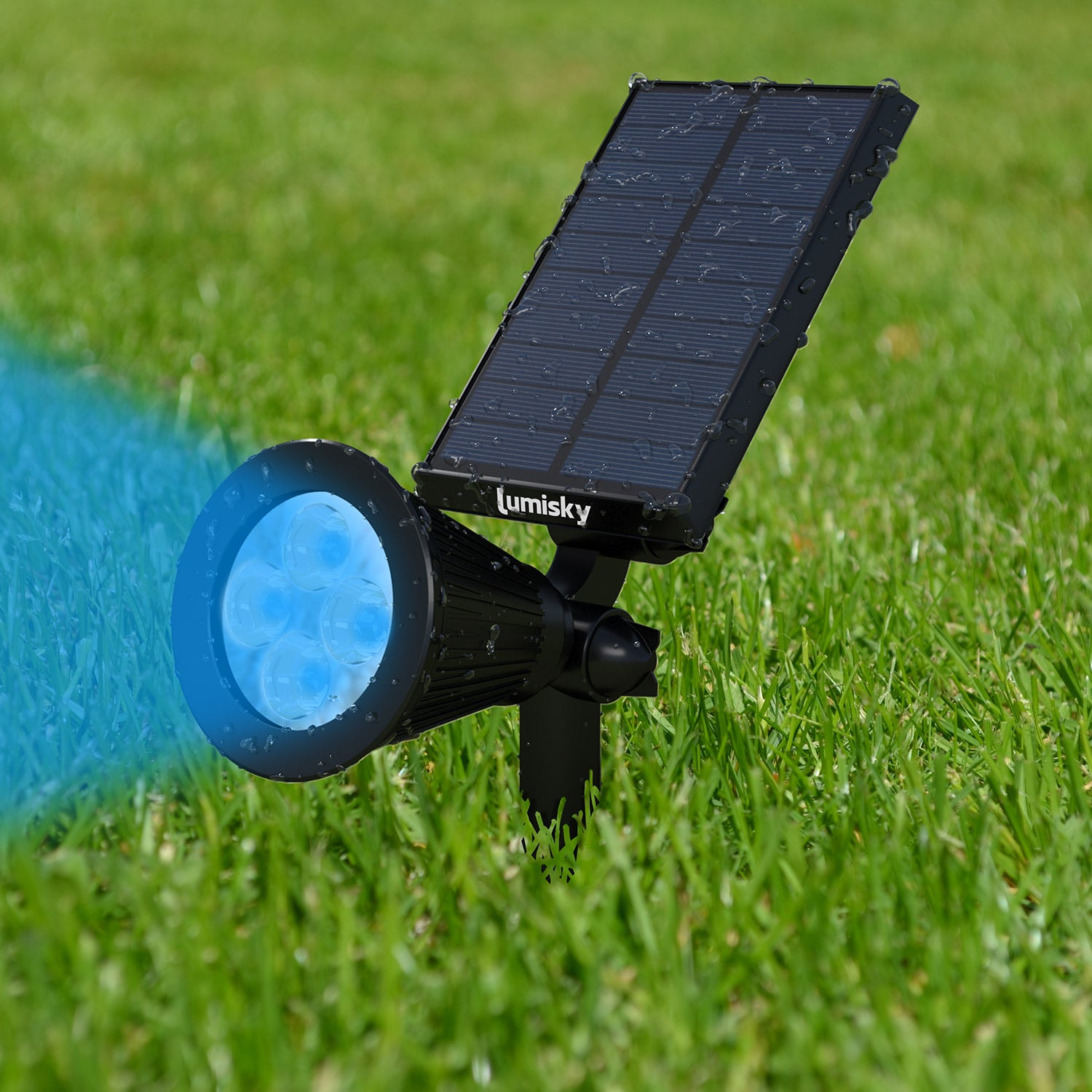 Lot de 2 spots solaires projecteur SPIKY C34 100LM