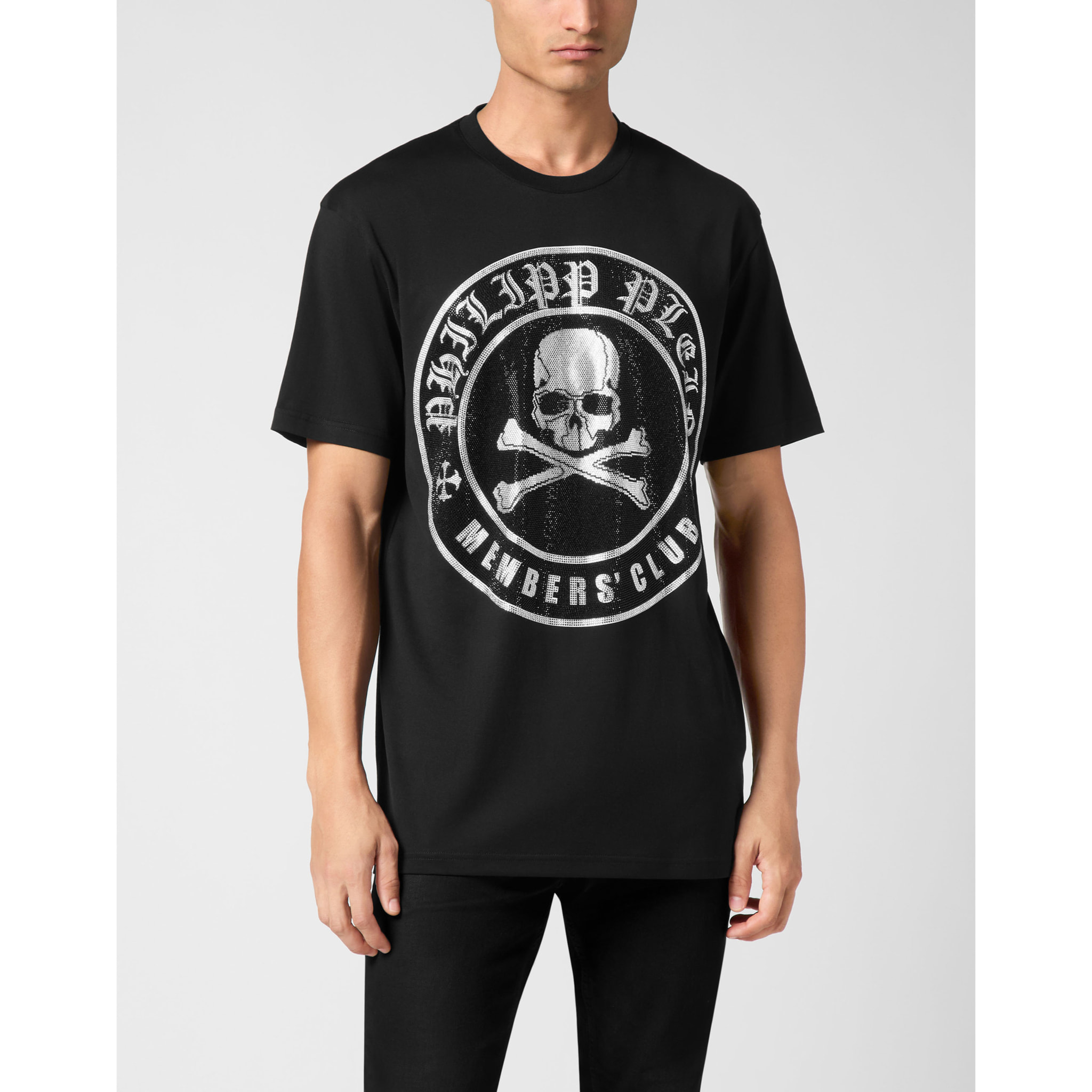 PHILIPP PLEIN T-Shirt Round Neck SKULL&BONES