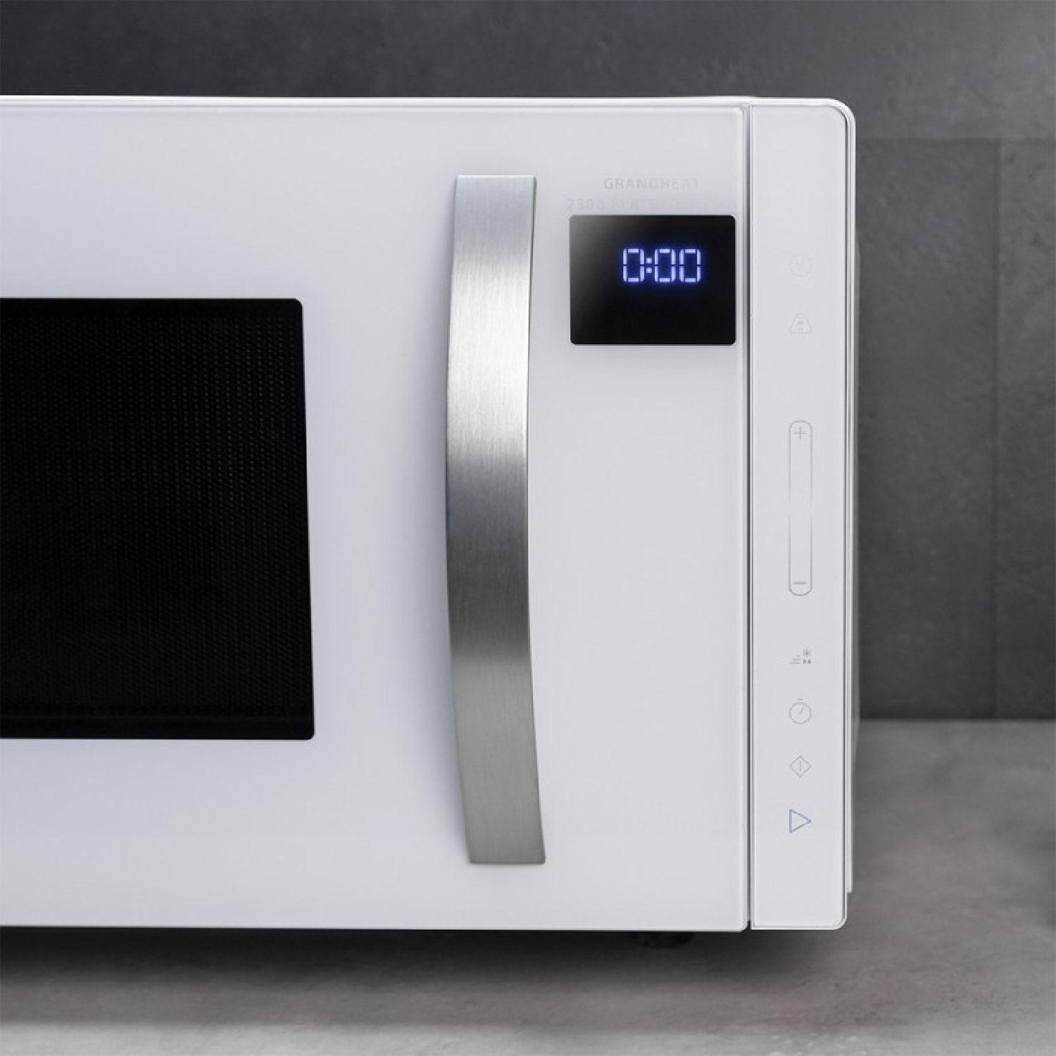 Cecotec Micro-ondes sans plateau GrandHeat 2300 Flatbed Touch White