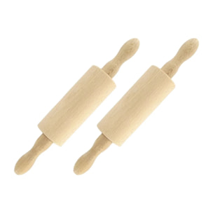 Ensemble de 2 Petits rouleaux à pâtisserie en bois 23,5 cm Fackelmann Wood Edition