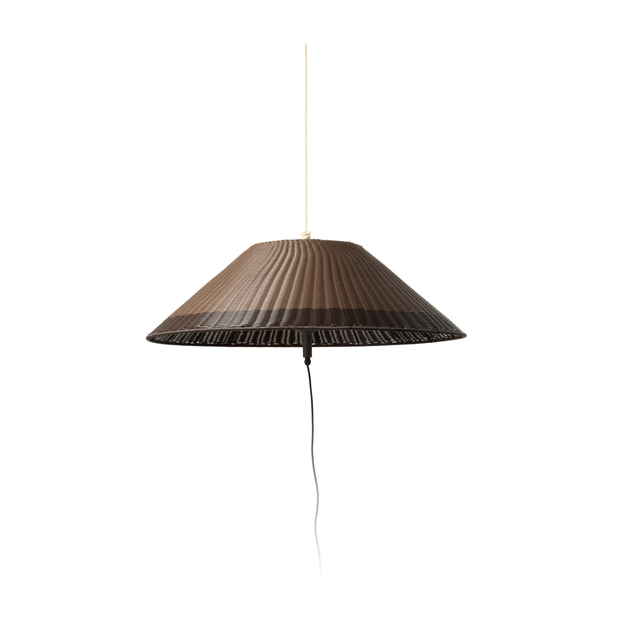 SAIGON OUT Lampe portable et suspension grise/marron W100 hole cap