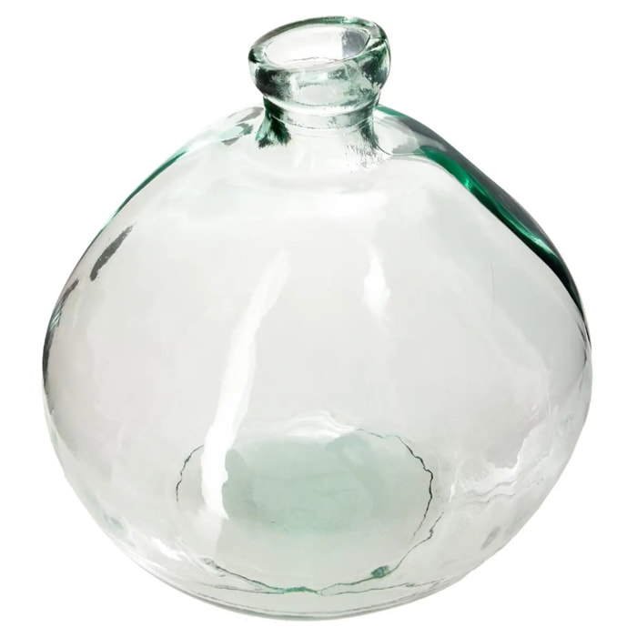 Vase rond verre recyclé - transparent - D45 cm