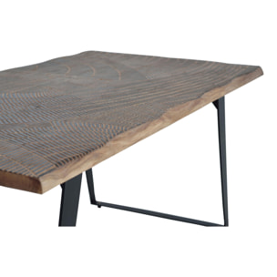 Mesas de Comedor de Madera de Acacia 180 Cm Estilo Rústico Moderno