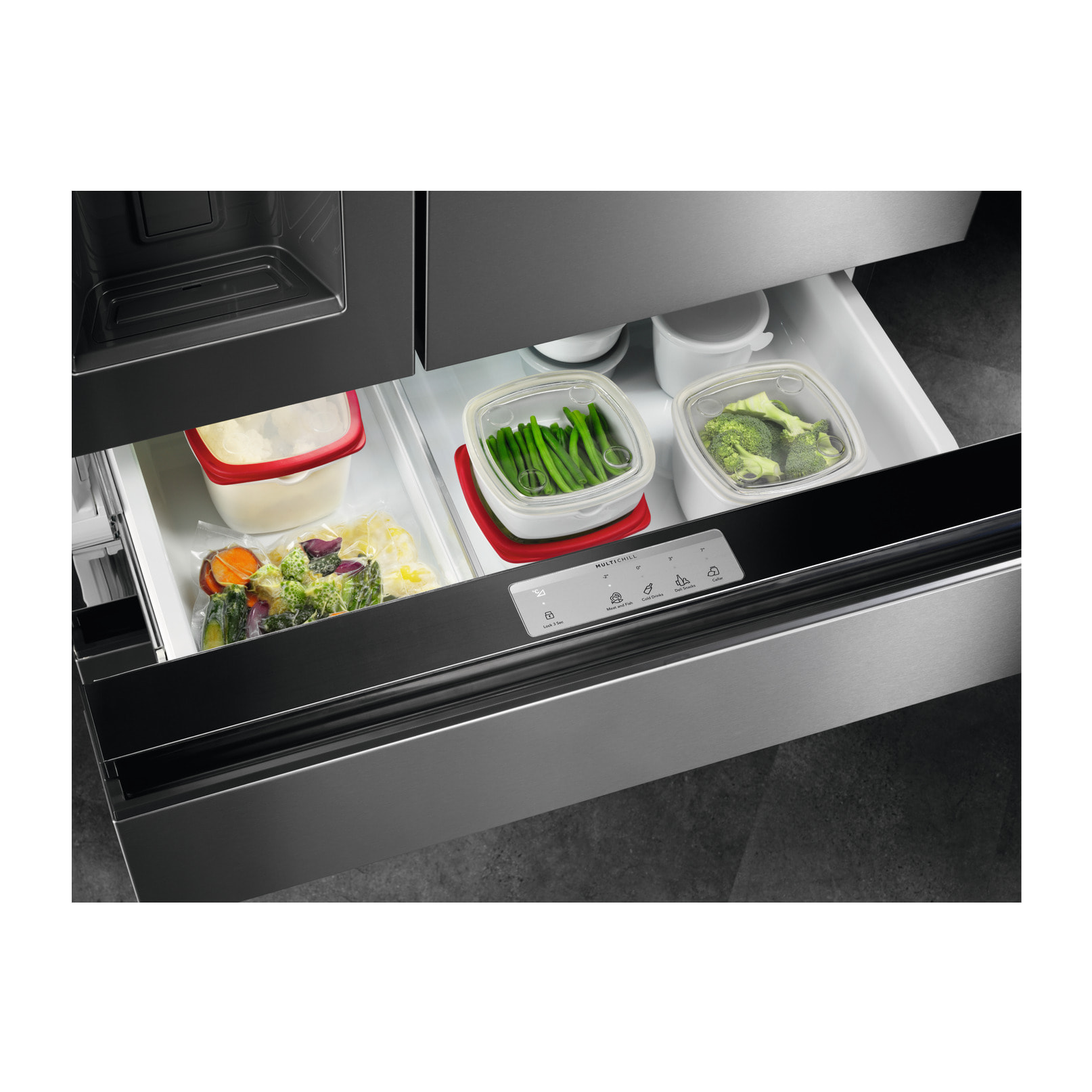 AEG Frigorífico americano Multi Door de libre instalación Serie 9000 Inox Antihuellas de 178,1 cm RMB954E9VX | Reacondicionado