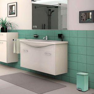 Poubelle à pédale Acier AKIRA 5L Vert mat Spirella